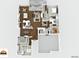 3D floor plan showcasing layout, room dimensions and main floor of the home at 6066 Leilani Dr, Castle Rock, CO 80108