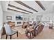 Comfortable living room with a fireplace, stylish furniture, and an inviting atmosphere for relaxation and entertainment at 6066 Leilani Dr, Castle Rock, CO 80108