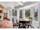 Bright breakfast nook with large windows offering backyard views, seamlessly connecting to the living space at 11411 W Cooper Dr, Littleton, CO 80127