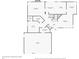 Floor plan showcases the layout of the first floor, including living spaces and garage at 2317 Wynterbrook Dr, Highlands Ranch, CO 80126
