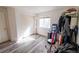 Simple bedroom with carpet flooring, closet, and a window providing ample natural light at 5283 E 131St Dr, Thornton, CO 80241