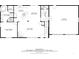 Detailed floor plan of the first floor with kitchen, living room, and primary bedroom at 32800 E 137Th Way, Brighton, CO 80603