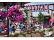 Town center showcasing a vibrant community with flowers, trees, benches, and people walking around at 286 Western Sky Cir, Longmont, CO 80501