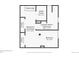 Basement floor plan with finished areas including a bedroom, laundry, and utility room at 2886 S Acoma St, Englewood, CO 80110