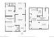 An inviting floor plan showing the layout of the rooms on the first floor and basement at 2886 S Acoma St, Englewood, CO 80110