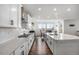 Modern kitchen showcasing white cabinets, stainless steel appliances, and a center island at 1408 Brookfield Pl, Lafayette, CO 80026
