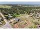 Expansive aerial view of a lush property with mature trees, multiple structures, and fenced pastures offers tranquility at 36901 View Ridge Dr, Elizabeth, CO 80107