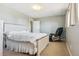 Inviting bedroom with plush carpet, a ceiling fan, natural lighting, and new chair at 36901 View Ridge Dr, Elizabeth, CO 80107