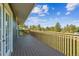 View from the wooden deck overlooking the property's natural surroundings, offering relaxation at 36901 View Ridge Dr, Elizabeth, CO 80107