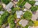 Aerial view showcasing the property's landscaped yard and neighborhood at 12625 W 66Th Cir, Arvada, CO 80004