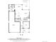 Detailed first-floor plan showcasing the home's layout, including the kitchen, dining area, and living room at 23957 E Rocky Top Ave, Aurora, CO 80016