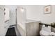 Modern bathroom features a soaking tub with tile surround and a separate shower at 2801 Lawrence St, Denver, CO 80205