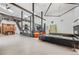 Open floorplan features a breakfast bar and living room with lots of natural light at 2801 Lawrence St, Denver, CO 80205