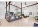 Open floorplan features a breakfast bar and living room with lots of natural light at 2801 Lawrence St, Denver, CO 80205