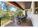 Outdoor deck with table and chairs, perfect for dining at 967 Country Club Pkwy, Castle Rock, CO 80108
