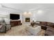 Living room with marble fireplace and comfy seating at 967 Country Club Pkwy, Castle Rock, CO 80108