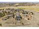 Aerial view of the home and surrounding neighborhood at 5375 Twilight Way, Parker, CO 80134