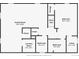 Detailed floor plan showcasing the layout of the Gathering room, bedrooms, bathrooms, and storage areas for easy visualization at 4933 W 61St Ave, Arvada, CO 80003