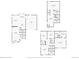 Layout of main, second, and basement levels with room dimensions at 11569 Grape St, Thornton, CO 80233