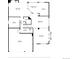 Detailed floor plan showcasing the layout of the first story, including the living room and kitchen spaces at 20304 E 47Th Pl, Denver, CO 80249