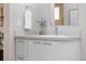 Close up of a bathroom vanity with sleek hardware and modern faucet at 1340 W 68Th Ave, Denver, CO 80221