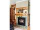 Fireplace with custom wood trim and tile at 1275 N Franklin St, Denver, CO 80218