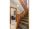 Traditional staircase with custom woodwork at 1275 N Franklin St, Denver, CO 80218