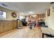 Finished basement featuring a fireplace and exercise equipment at 2551 S Carson Way, Aurora, CO 80014
