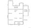 Floorplan showing the layout of the home, including the Living Area, Kitchen, Bedrooms, Bath, Porch, and Garage at 1111 Kearney St, Denver, CO 80220