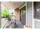Cozy outdoor patio featuring comfortable seating and scenic views at 8335 Fairmount Dr # 10-208, Denver, CO 80247