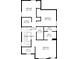 Detailed floor plan of the house layout, showcasing the second floor room dimensions at 6834 Clay N St, Denver, CO 80221