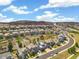 Panoramic aerial shot of a suburban neighborhood featuring neatly planned homes and green spaces at 2208 Bellavista St, Castle Rock, CO 80109