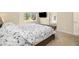 Bright main bedroom with a large window, TV, and ensuite bathroom at 2208 Bellavista St, Castle Rock, CO 80109