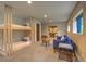 Bedroom with bunk beds and living space featuring pool table views, and modern furnishings at 563 Cr 672, Breckenridge, CO 80424