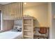 Charming bedroom featuring custom built-in bunk beds with desk space at 563 Cr 672, Breckenridge, CO 80424