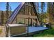 A-frame home with large deck, hot tub, and beautiful natural surroundings at 563 Cr 672, Breckenridge, CO 80424