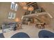 Bright and airy living space with wooden walls, modern furniture, and a loft area at 563 Cr 672, Breckenridge, CO 80424