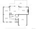 Main floor plan layout showing kitchen, living spaces, laundry, garage, and bathroom dimensions at 11715 Crow Hill Dr, Parker, CO 80134