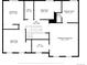 Upstairs floor plan layout displaying bedroom sizes and bathroom locations within the home at 11715 Crow Hill Dr, Parker, CO 80134