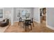 Charming dining room featuring hardwood floors and contemporary furnishings at 833 Osceola St, Denver, CO 80204