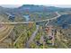Aerial view shows proximity to Coor's Brewery, School of Mines, and Clear Creek Trail at 80 Clear Creek Ln # 10, Golden, CO 80403