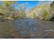 River view shows a resident beach area with trees at 80 Clear Creek Ln # 10, Golden, CO 80403