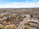 Suburban neighborhood with tree-lined streets and city skyline in the distance at 6640 Grove St, Denver, CO 80221