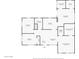 Home floor plan showing the layout and dimensions of the rooms at 6640 Grove St, Denver, CO 80221