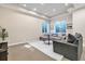 Spacious living room featuring recessed lighting and neutral carpeting, perfect for entertaining at 920 Neon Forest Cir, Longmont, CO 80504