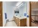 Well-lit bathroom boasting a spacious vanity and modern design at 5455 W 112Th Pl, Westminster, CO 80020