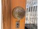 Close-up of an ornate vintage doorknob, adding a touch of character and history to the home's entrance at 3337 Decatur St, Denver, CO 80211