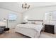 Bright and airy bedroom with neutral walls, plush carpeting, and a cozy reading nook at 7822 W Ottawa Pl, Littleton, CO 80128