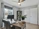 Bedroom with a ceiling fan, desk and view from the window at 6523 S Field Way, Littleton, CO 80123