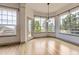 Charming breakfast nook with large windows offering plenty of natural light and views of the outdoors at 1562 Suncrest Rd, Castle Rock, CO 80104